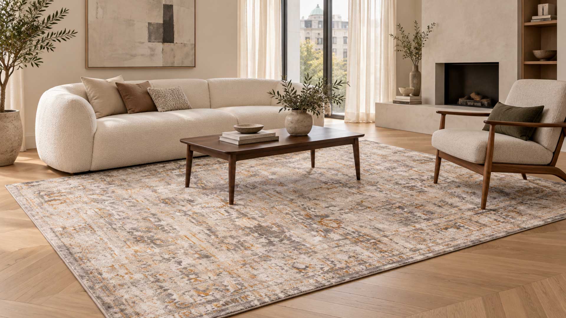 Tapis personnalisé conçu pour un intérieur à Montréal